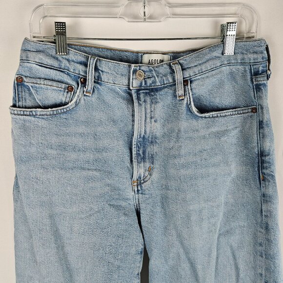 Agolde Sustainable Harper Straight Leg Denim Jeans Size 29 Eco Conscious - Picture 6 of 14